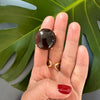 Smoky quartz round ring