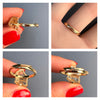Mini raw citrine gem ring