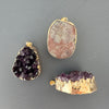 Druzy amethyst pendant
