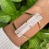 Selenite cuff bracelet