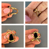 Freeform faceted black onyx ring