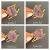 Raw amethyst cuff bracelet