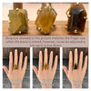 Freeform faceted tiger's eye ring