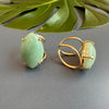 Green quartz marquise ring