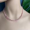 Double wrap rhodochrosite necklace