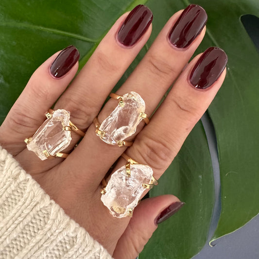 Small crystal ring
