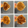 Druzy citrine cuff bracelet