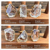 Freeform faceted clear quartz crystal ring