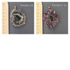 Large amethyst stalactite pendant