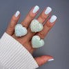 Aquamarine heart ring