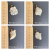 Aura crystal cluster pendant