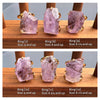 Freeform faceted purple amethyst ring