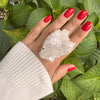 Oversized statement crystal cluster ring