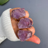 Freeform faceted purple amethyst ring