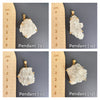 Crystal cluster pendant