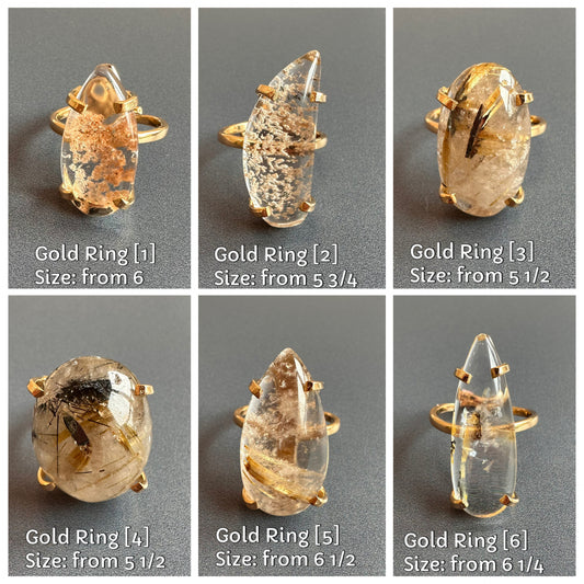 Fancy garden quartz ringa