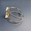 Mookaite crescent moon cuff bracelet