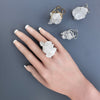 Crystal cluster ring