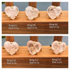 Small rose quartz heart ring