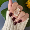 Small crystal ring