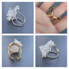 Crystal cluster ring