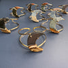 Mookaite crescent moon cuff bracelet