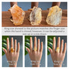 Freeform faceted golden healer ring