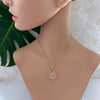 Freeform faceted crystal pendant