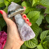 Small druzy amethyst mushroom