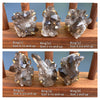 Smoky quartz cluster ring