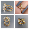 Crystal heart ring
