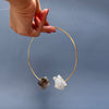 Smoky & crystal clusters choker