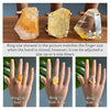 Freeform faceted golden healer ring