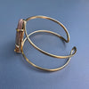 Mookaite teardrop cuff bracelet
