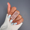 Rose quartz baguette ring