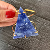 Sodalite triangle cuff bracelet