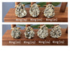 Pyrite teardrop ring