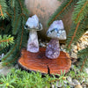 Small druzy amethyst mushroom