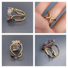 Freeform fluorite slice ring