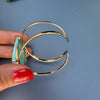 Freeform faceted amazonite cuff bracelet