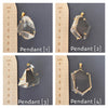 Oversized freeform faceted crystal pendant