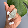 Large raw aquamarine gem ring