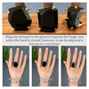 Freeform faceted black onyx ring