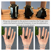 Freeform faceted black onyx ring