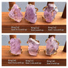 Freeform faceted purple amethyst ring