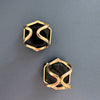 Black onyx hexagon ring