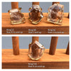 Freeform faceted smoky quartz ring