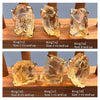Large raw citrine gem ring