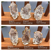 Medium raw crystal gem ring