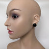 Black onyx hexagon studs